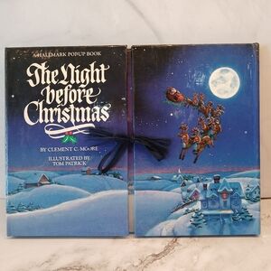 Night Before Christmas Hallmark Pop-Up Book 1988 C. Moore & Tom Patrick